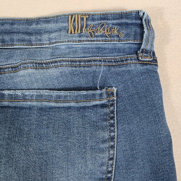 KUT from the Kloth Jeans Womens 16 Blue Denim Carlo Ankle Skinny High-Rise - Picture 5 of 12